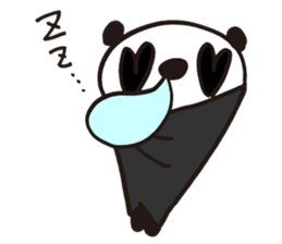 Panda cotta in love sticker #8855448