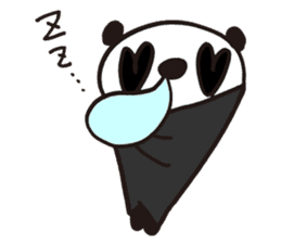 Panda cotta in love sticker #8855448