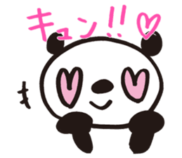 Panda cotta in love sticker #8855457