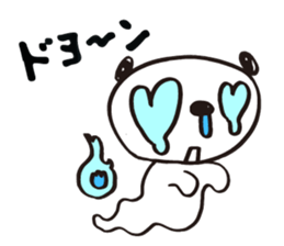 Panda cotta in love sticker #8855462