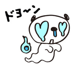 Panda cotta in love sticker #8855462