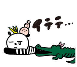 Panda cotta in love sticker #8855464