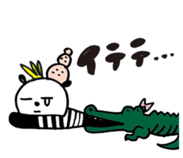 Panda cotta in love sticker #8855464