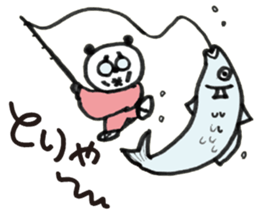 Panda cotta in love sticker #8855471