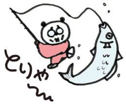 Panda cotta in love sticker #8855471