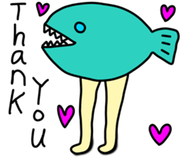 Creature sticker in a cool sea sticker #8856153