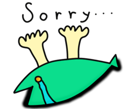 Creature sticker in a cool sea sticker #8856155