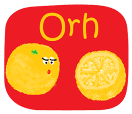Singapore Singlish and Fruit & Vegetable sticker #8856208