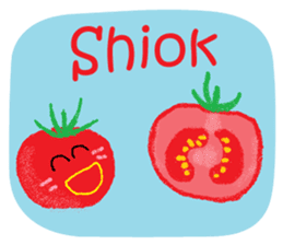 Singapore Singlish and Fruit & Vegetable sticker #8856212