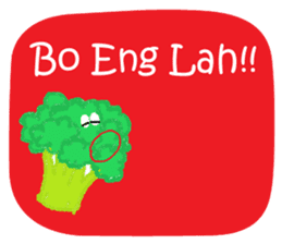 Singapore Singlish and Fruit & Vegetable sticker #8856228