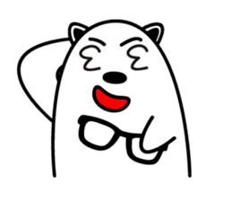 Fan Fan Polar Bear sticker #8856365