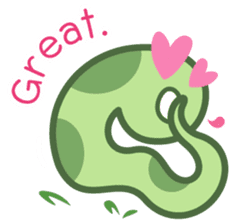 Green Snake sticker #8856520