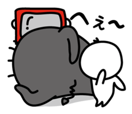 the shadow which reaction has a big. sticker #8857680