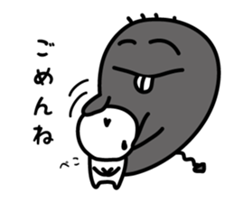 the shadow which reaction has a big. sticker #8857689