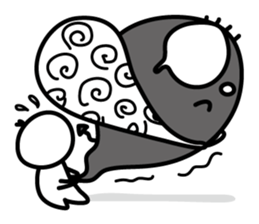 the shadow which reaction has a big. sticker #8857692