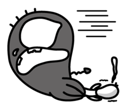 the shadow which reaction has a big. sticker #8857694