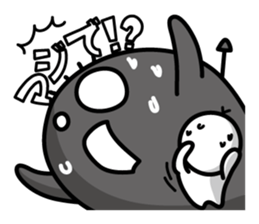 the shadow which reaction has a big. sticker #8857698