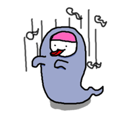 Pink hair Don't care sticker #8857894