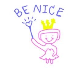 Pink hair Don't care sticker #8857898