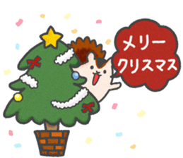 Christmas Sticker with reindeer&squirrel sticker #8857912