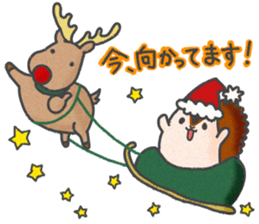 Christmas Sticker with reindeer&squirrel sticker #8857918