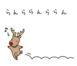 Christmas Sticker with reindeer&squirrel sticker #8857920