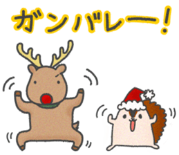 Christmas Sticker with reindeer&squirrel sticker #8857929