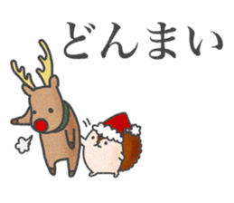 Christmas Sticker with reindeer&squirrel sticker #8857931