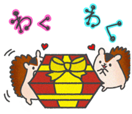 Christmas Sticker with reindeer&squirrel sticker #8857940