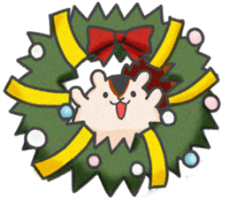 Christmas Sticker with reindeer&squirrel sticker #8857949