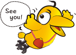 Sticker of talkative Beak. sticker #8858600