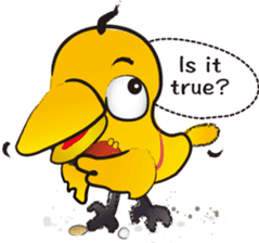 Sticker of talkative Beak. sticker #8858615