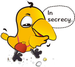 Sticker of talkative Beak. sticker #8858619