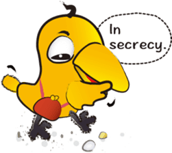 Sticker of talkative Beak. sticker #8858619