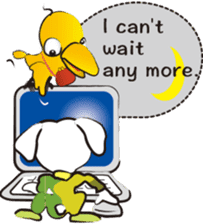 Sticker of talkative Beak. sticker #8858620