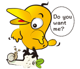 Sticker of talkative Beak. sticker #8858622