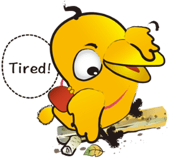 Sticker of talkative Beak. sticker #8858623