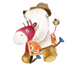 the polarbear around the world sticker #8859784