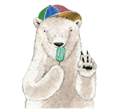 the polarbear around the world sticker #8859787