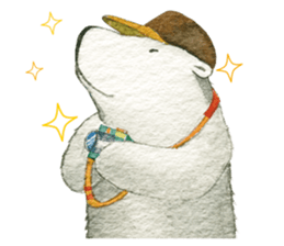the polarbear around the world sticker #8859807