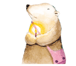 the polarbear around the world sticker #8859810