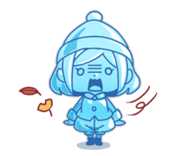 Santa girl & reindeer sticker #8860037