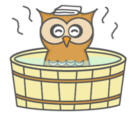 Forest of an owl sticker #8861263