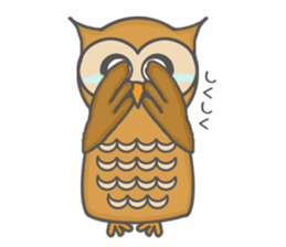 Forest of an owl sticker #8861266