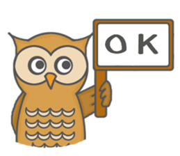 Forest of an owl sticker #8861268