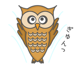 Forest of an owl sticker #8861271