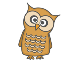 Forest of an owl sticker #8861277