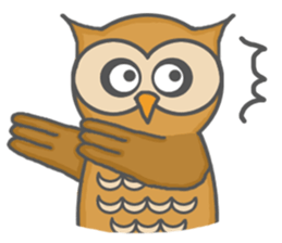 Forest of an owl sticker #8861278