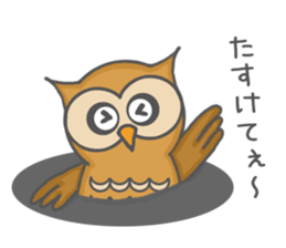 Forest of an owl sticker #8861285