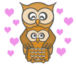 Forest of an owl sticker #8861289